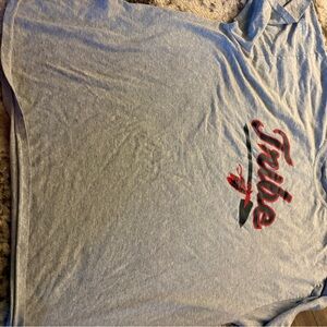 Gildan Gray and Red Tribe Graphic Tee